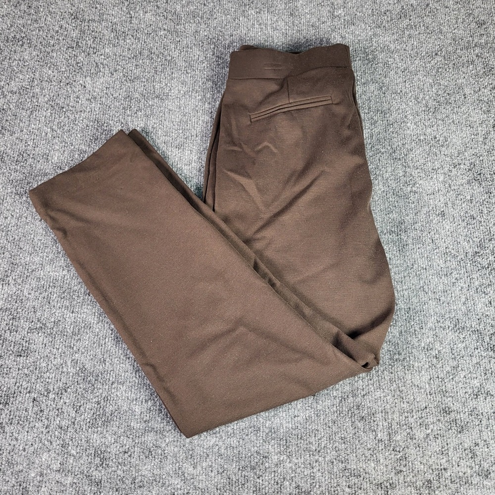 Michael Kors Womens Brown Stretch Pull On Trousers Pants Size M